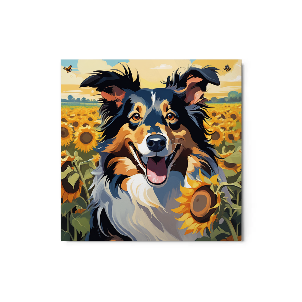 PugMug Custom Collie Metal Print