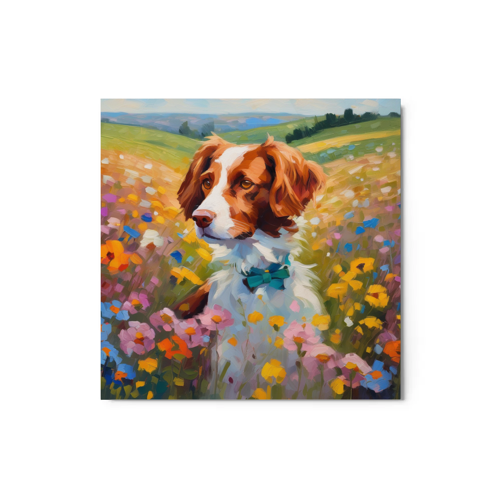 PugMug Custom Brittany Dog Metal Print