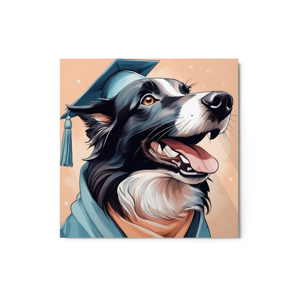 PugMug Custom Border Collie Metal Print