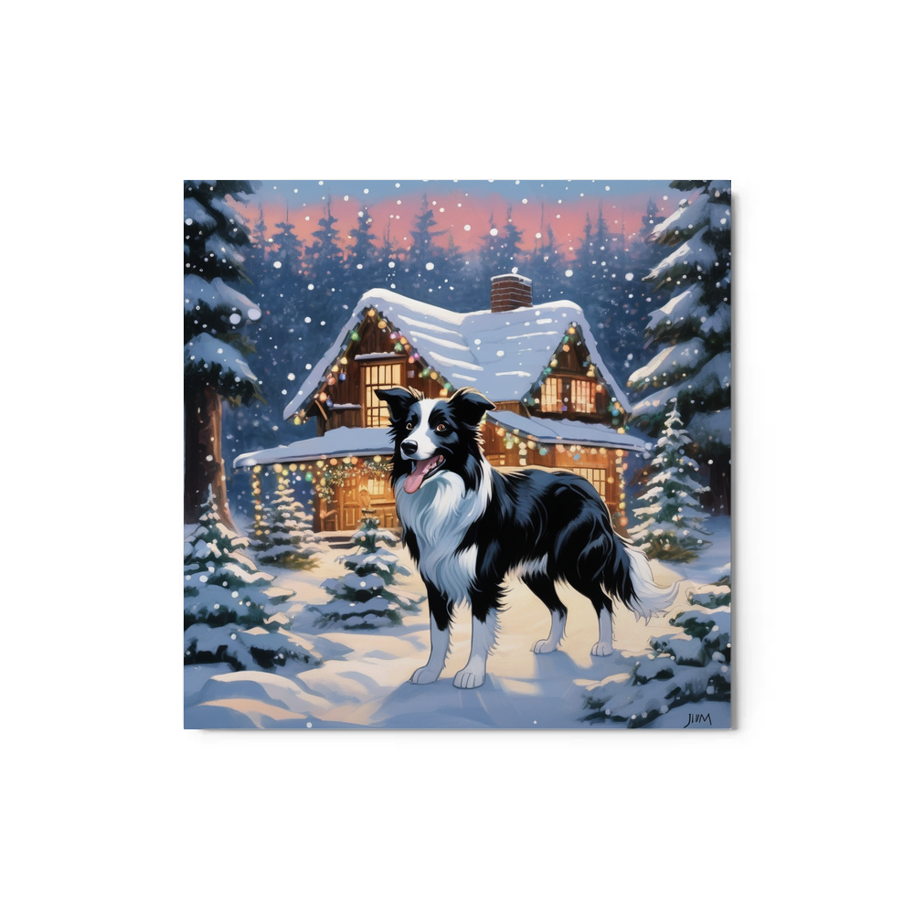 PugMug Custom Border Collie Metal Print