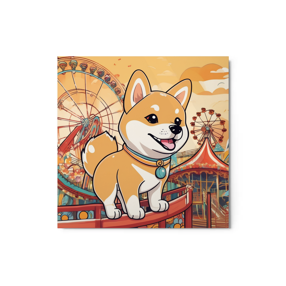 PugMug Custom Shiba Inu Metal Print