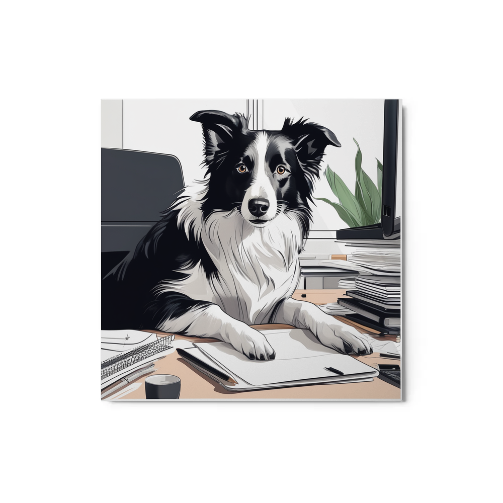 PugMug Custom Border Collie Metal Print