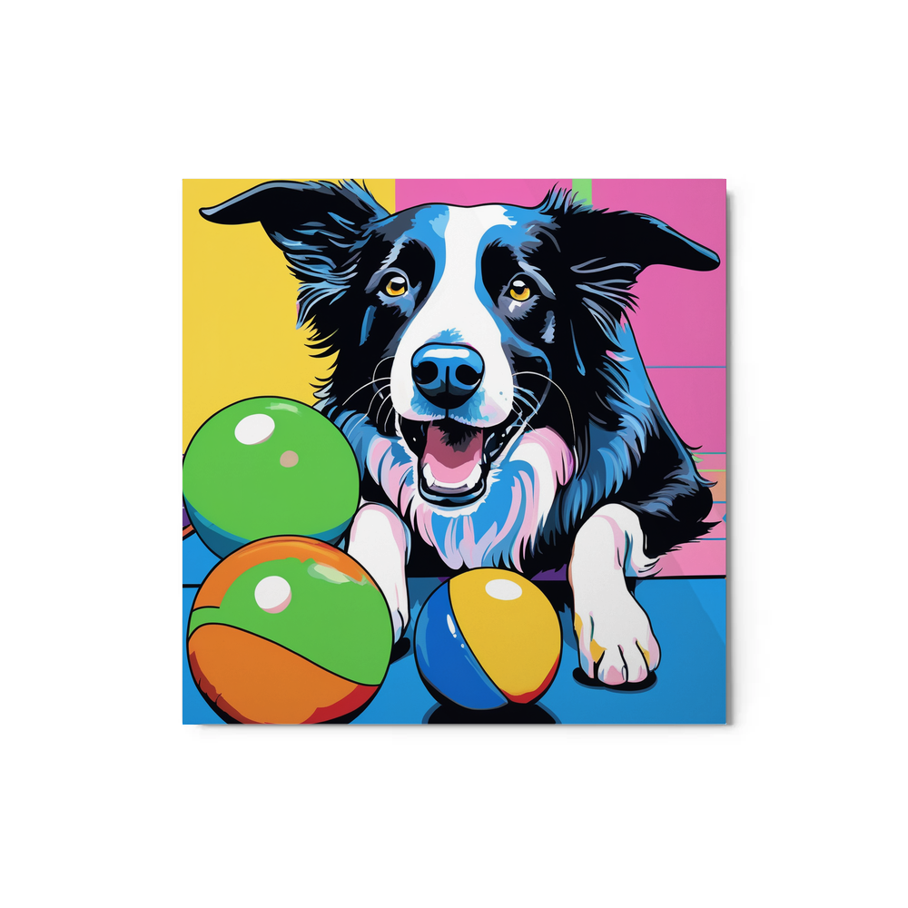 PugMug Custom Border Collie Metal Print