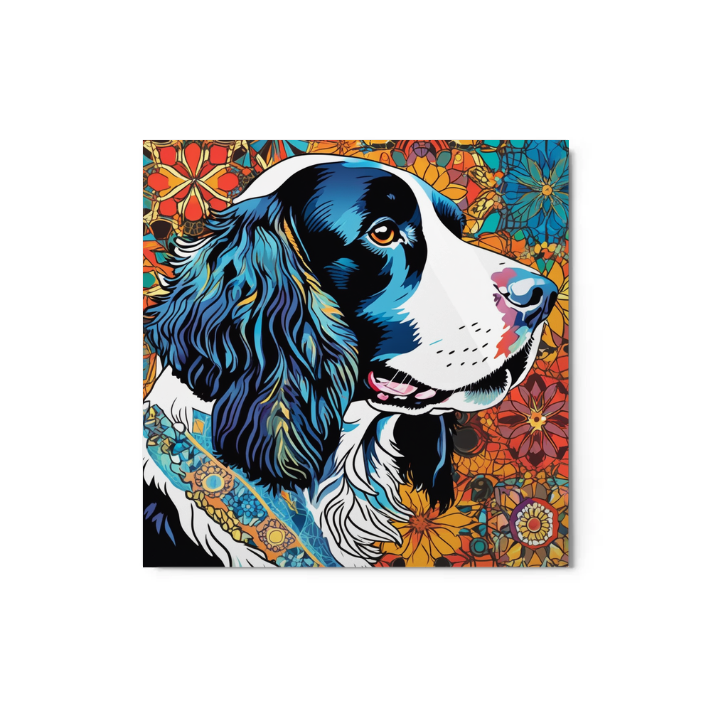 PugMug Custom English Springer Spaniel Metal Print