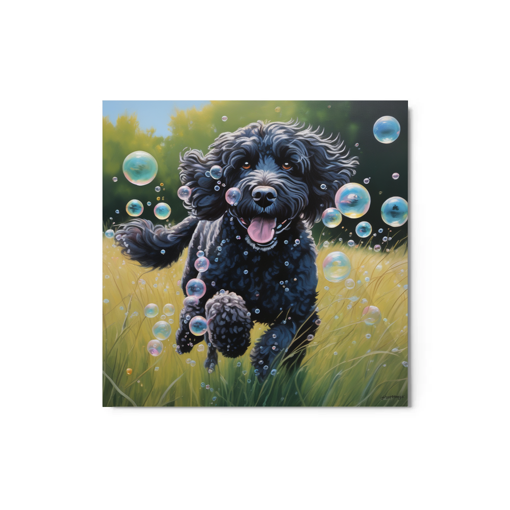 PugMug Custom Portuguese Water Dog Metal Print