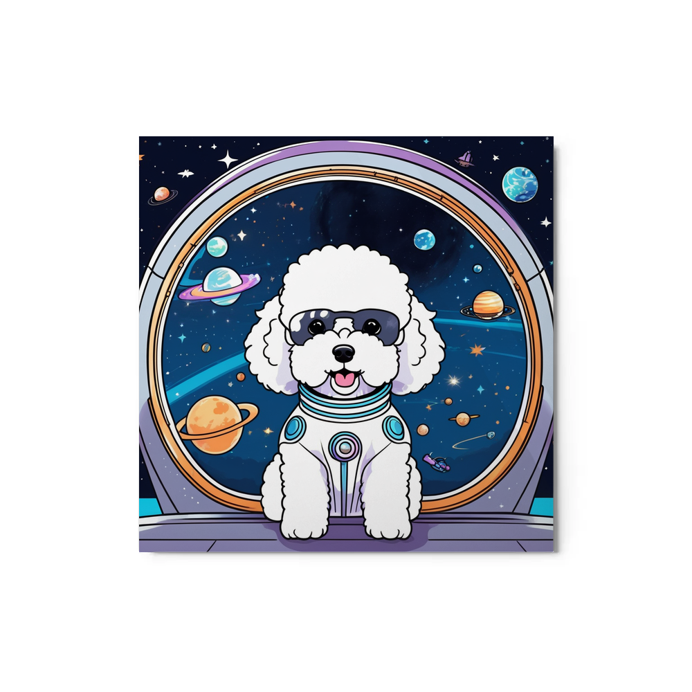 PugMug Custom Bichons Frise Metal Print