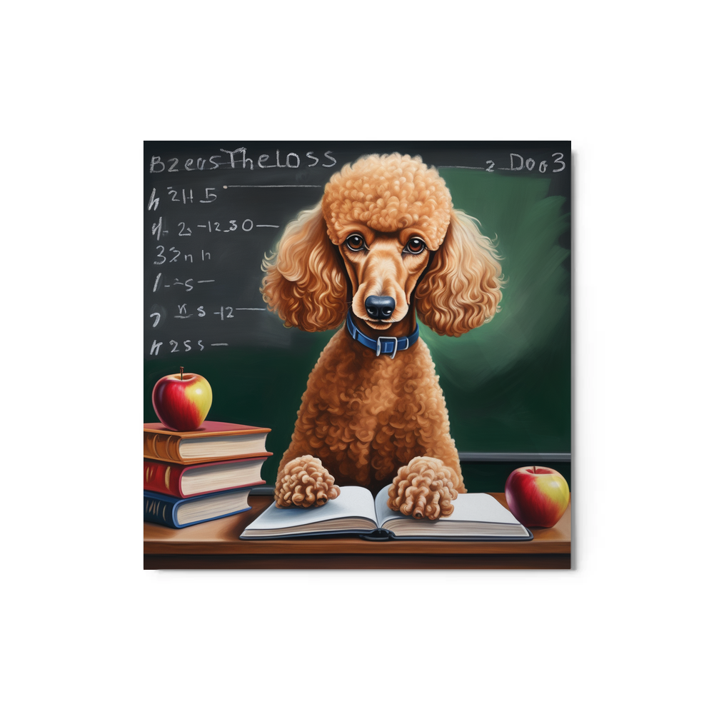 PugMug Custom Tan Poodle Metal Print