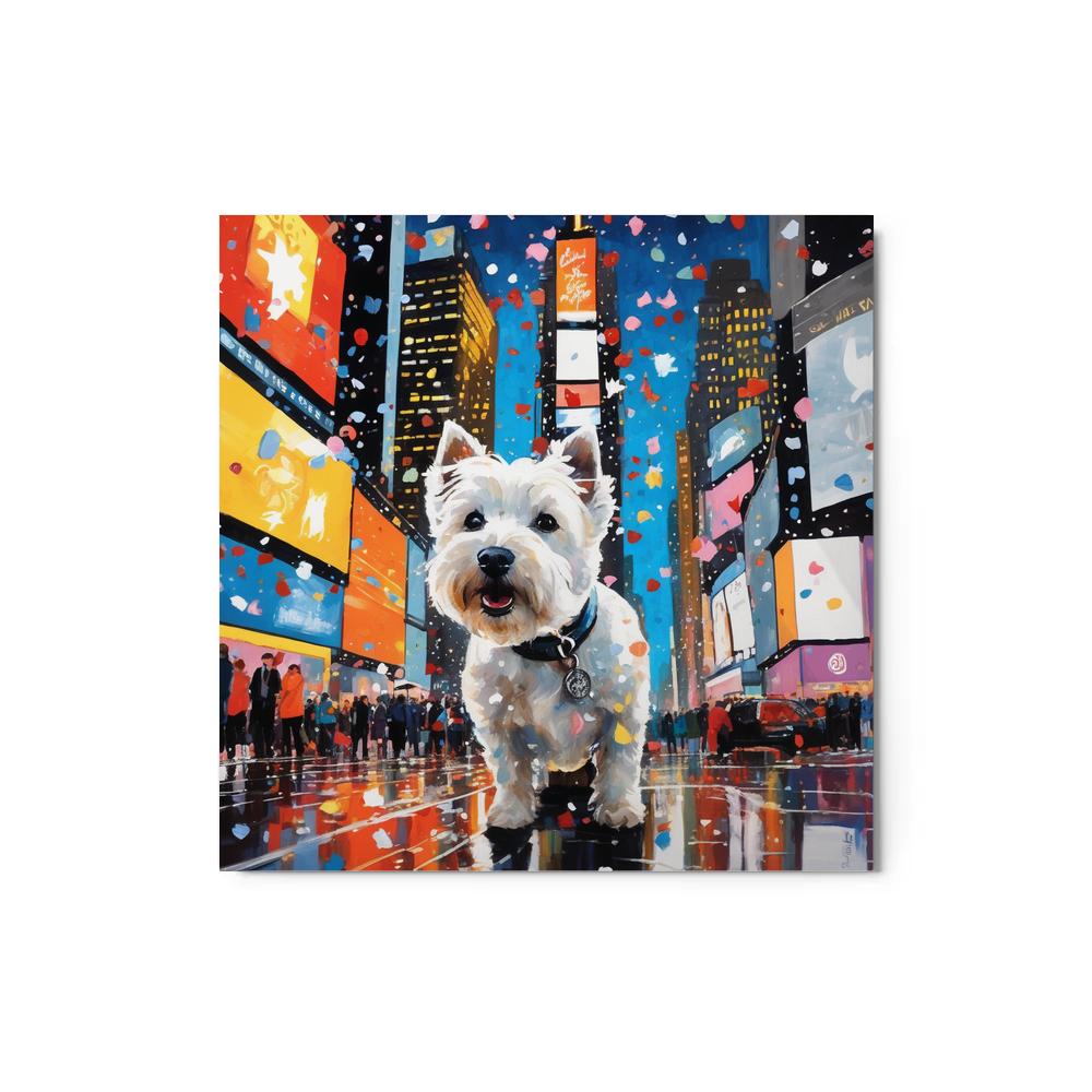 PugMug Custom West Highland White Terrier Metal Print