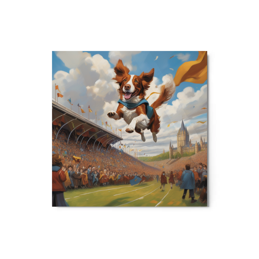 PugMug Custom Brittany Dog Metal Print