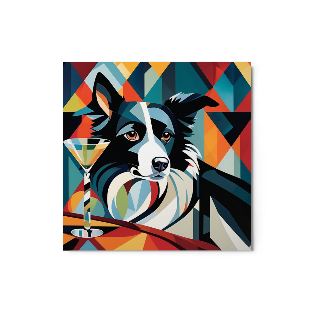 PugMug Custom Border Collie Metal Print