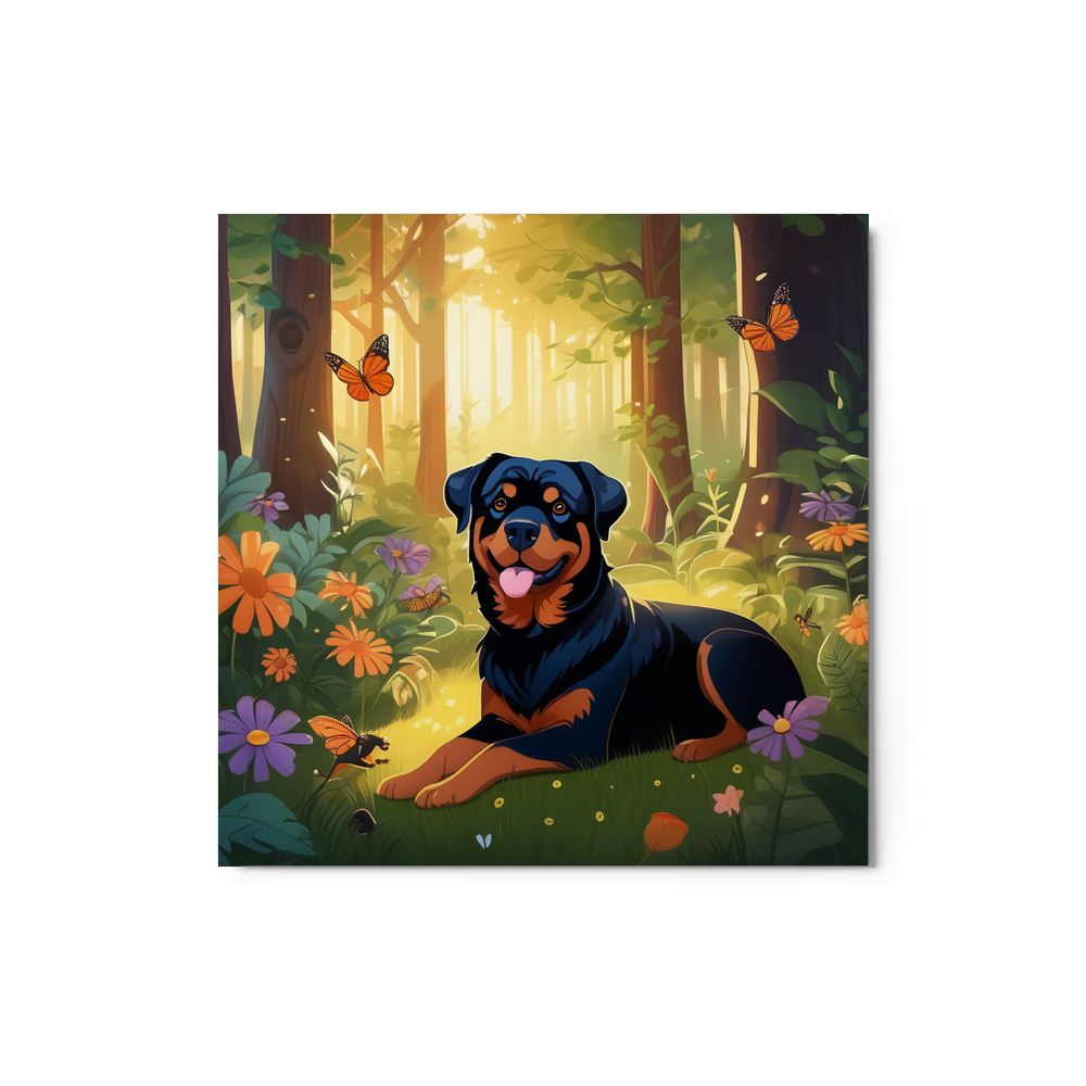 PugMug Custom Rottweiler Metal Print
