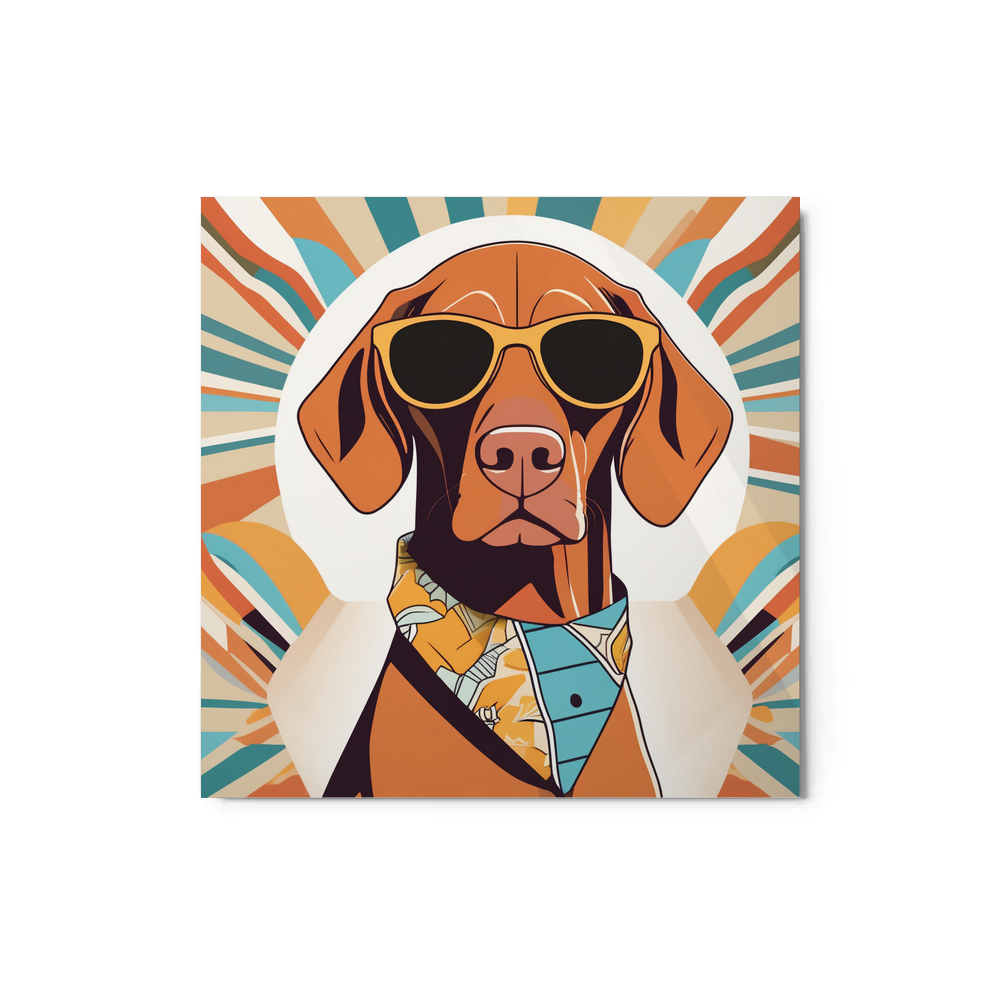 PugMug Custom Vizsla Metal Print