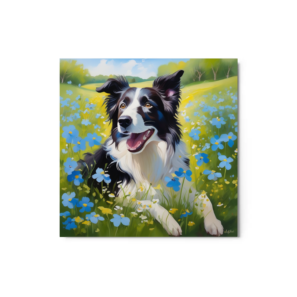PugMug Custom Border Collie Metal Print