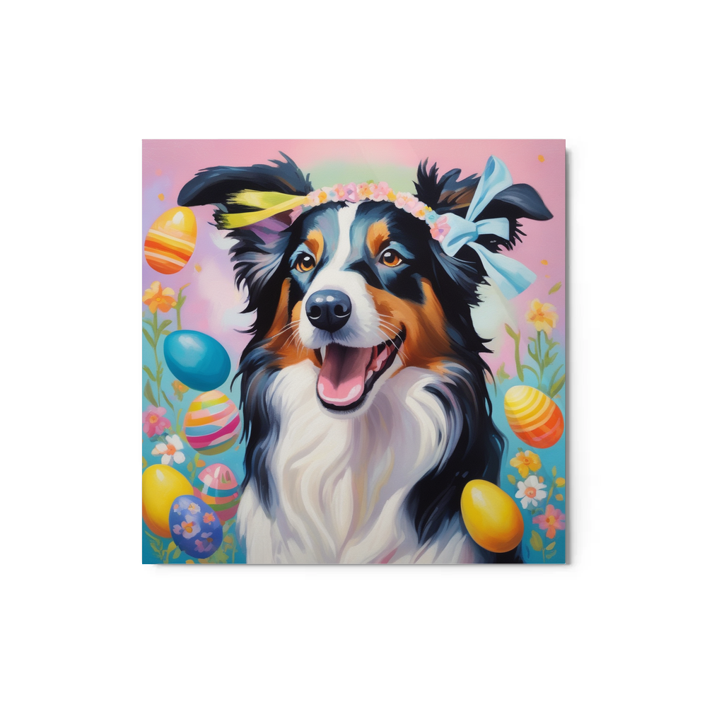 PugMug Custom Border Collie Metal Print