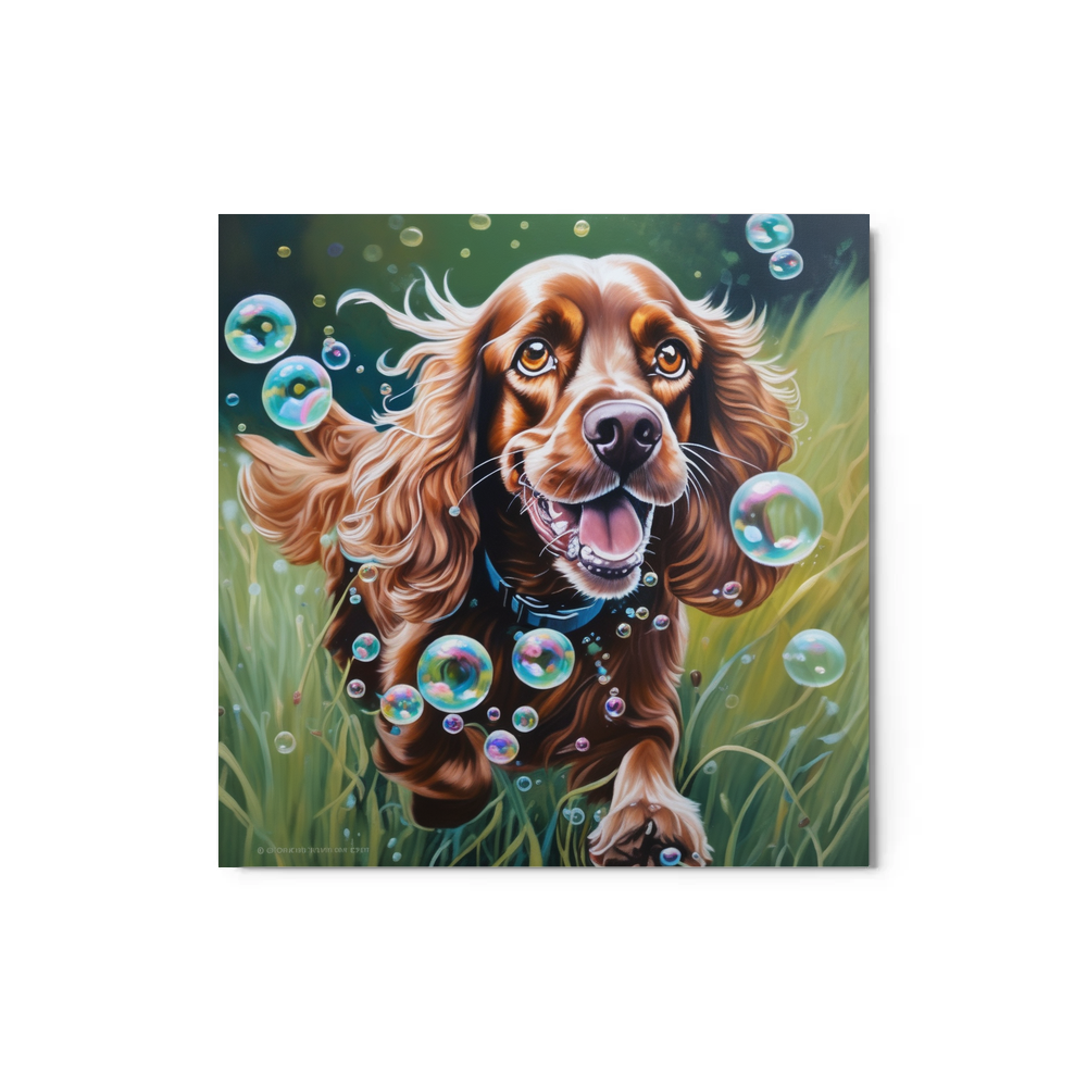 PugMug Custom Cocker Spaniel Metal Print