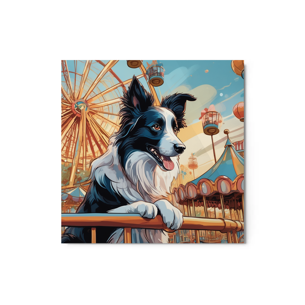 PugMug Custom Border Collie Metal Print
