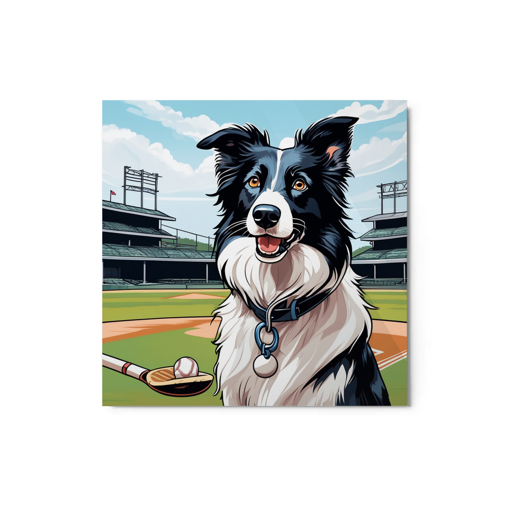 PugMug Custom Border Collie Metal Print