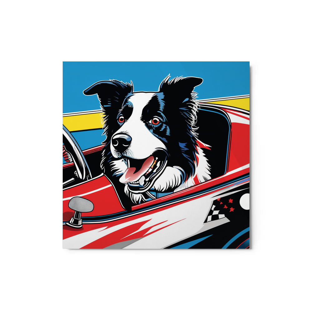 PugMug Custom Border Collie Metal Print