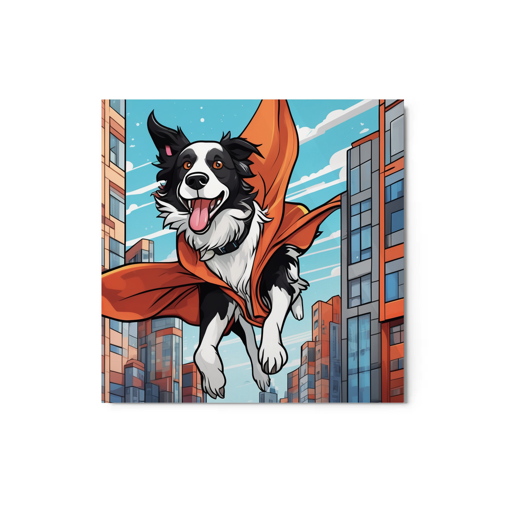 PugMug Custom Border Collie Metal Print