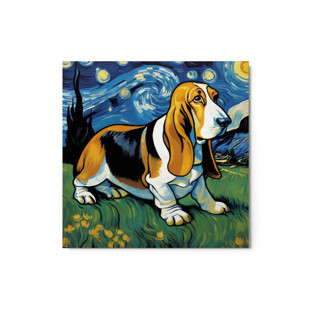 PugMug Custom Basset Hound Metal Print