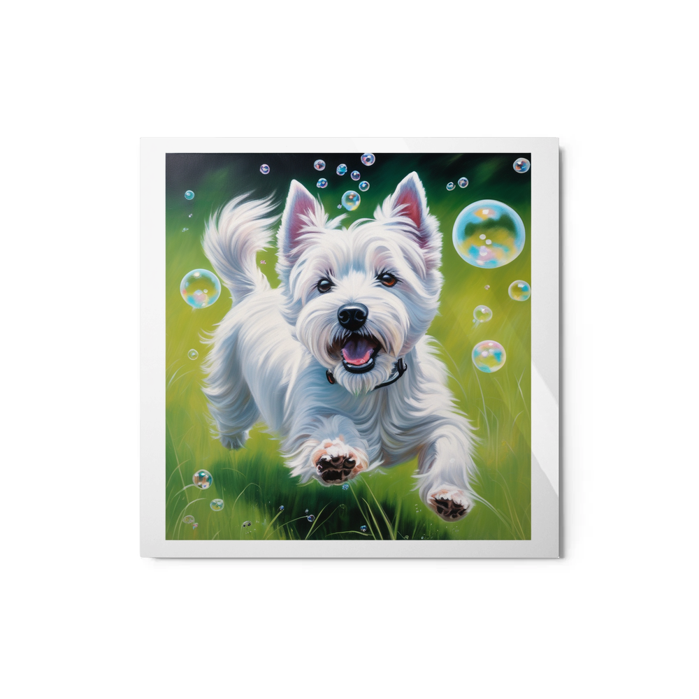 PugMug Custom West Highland White Terrier Metal Print