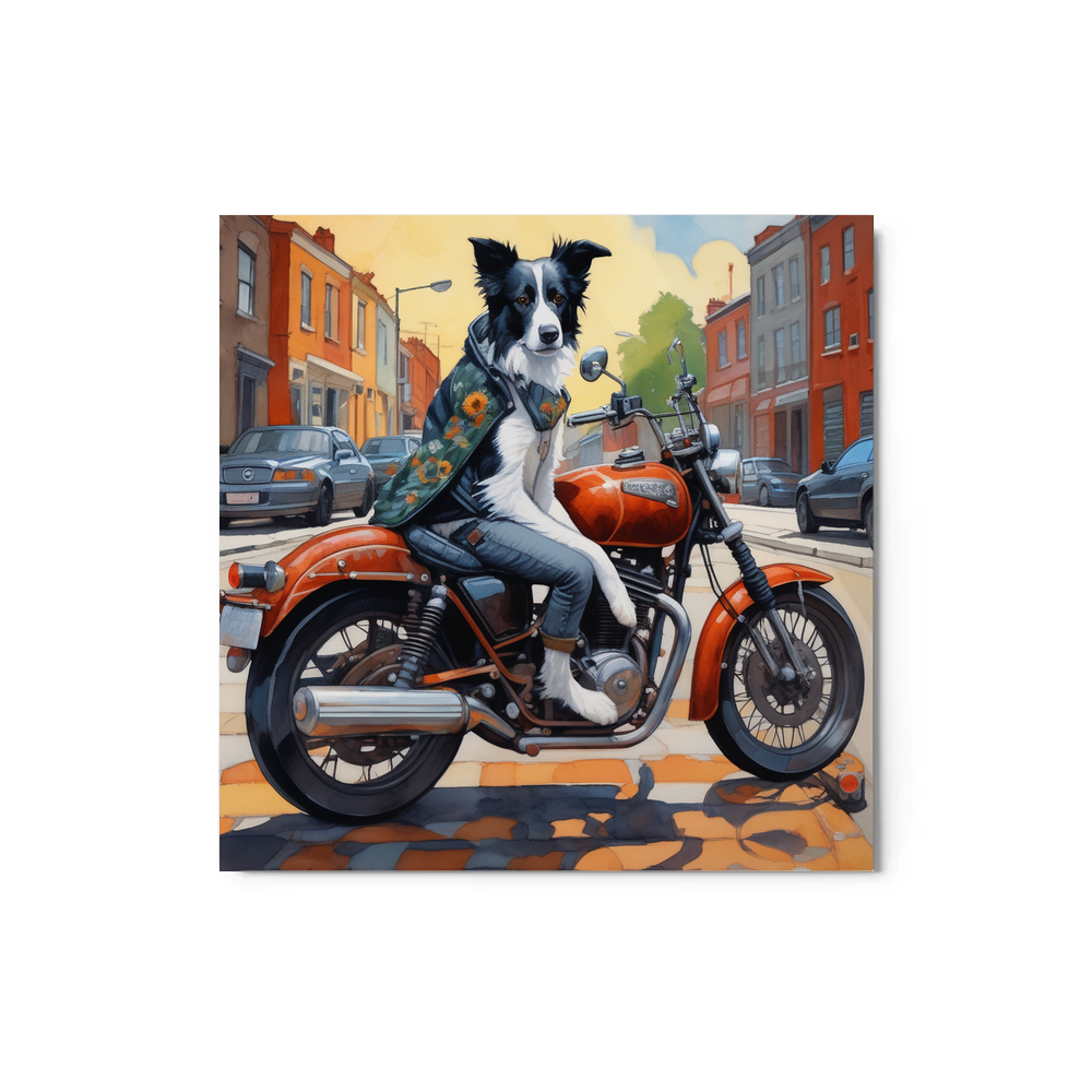 PugMug Custom Border Collie Metal Print