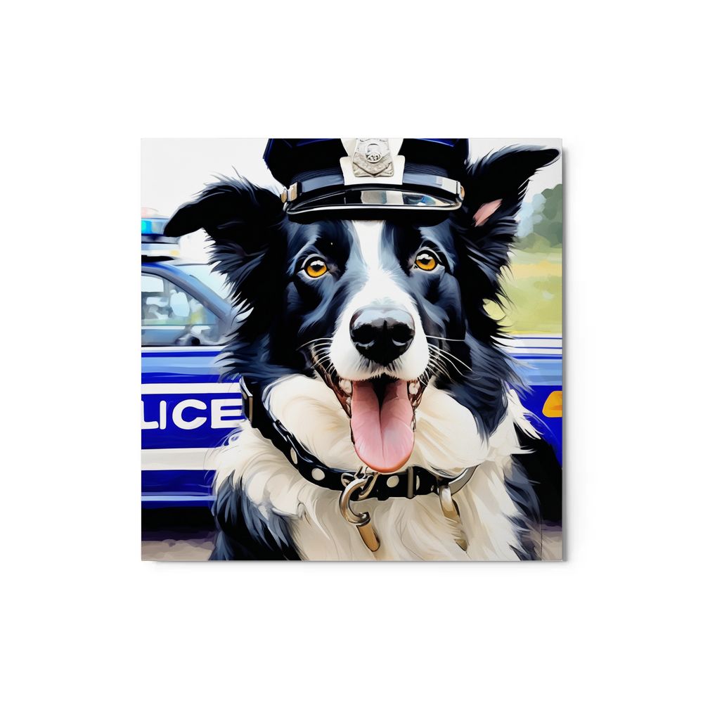 PugMug Custom Border Collie Metal Print