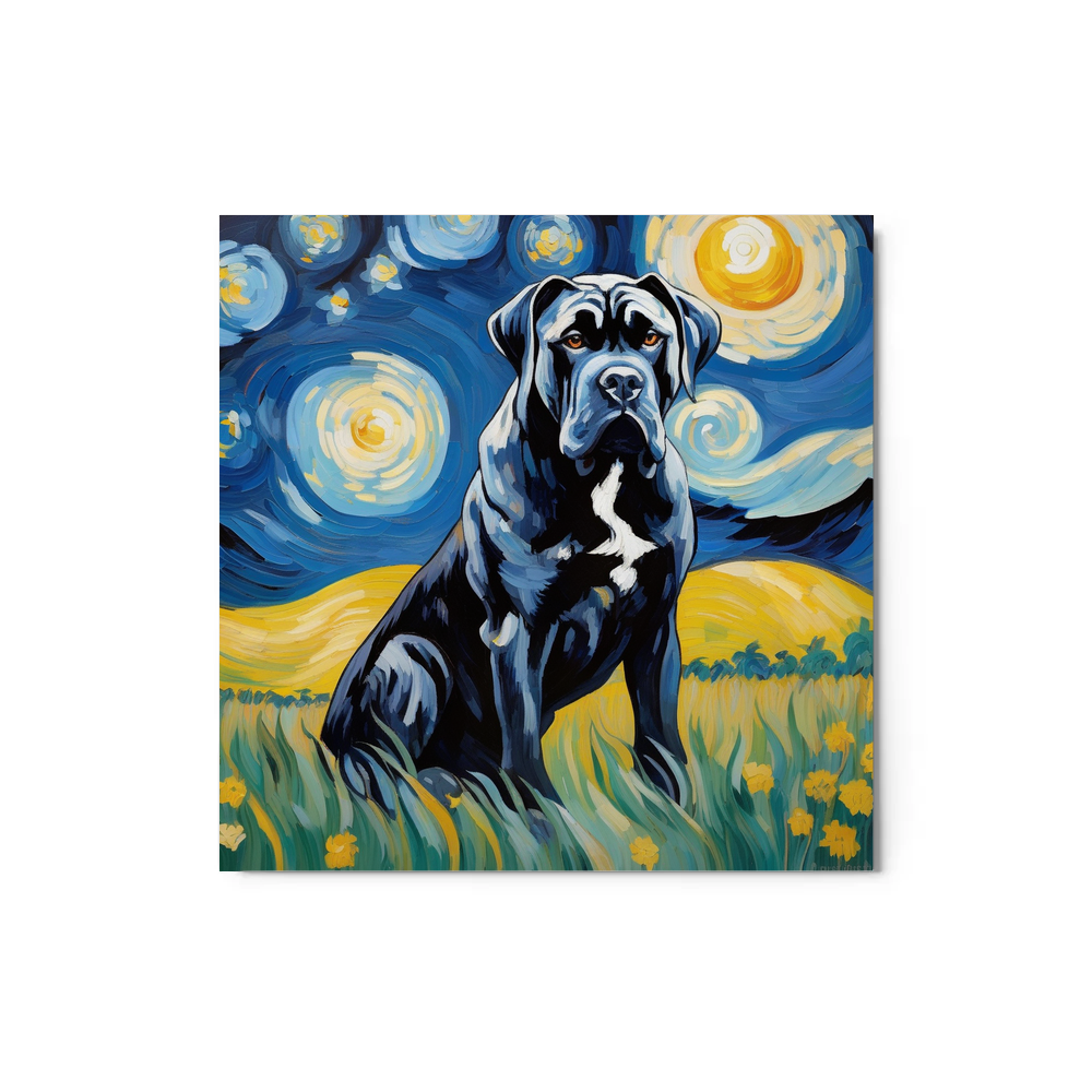 PugMug Custom Cane Corso Metal Print