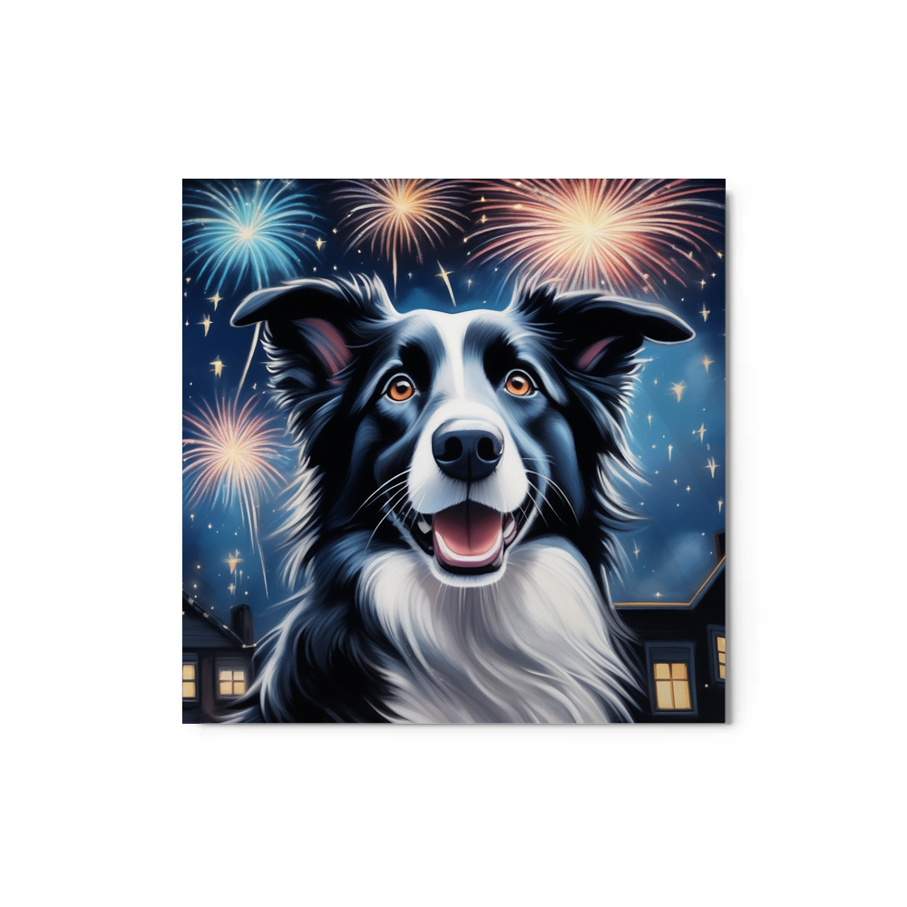 PugMug Custom Border Collie Metal Print