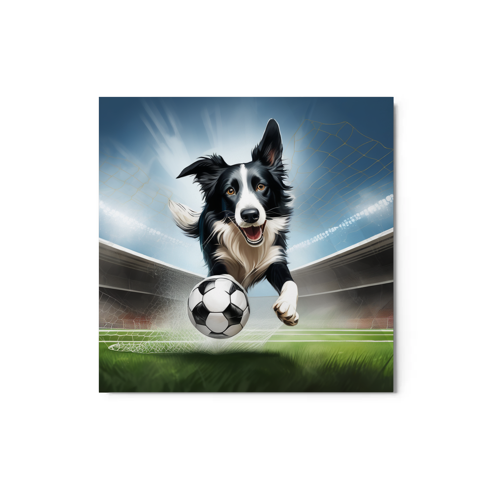PugMug Custom Border Collie Metal Print