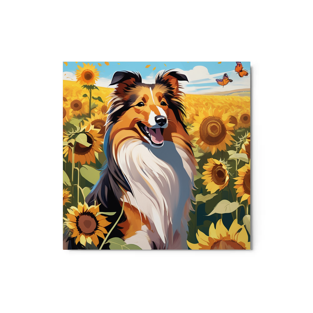 PugMug Custom Shetland Sheepdog Metal Print