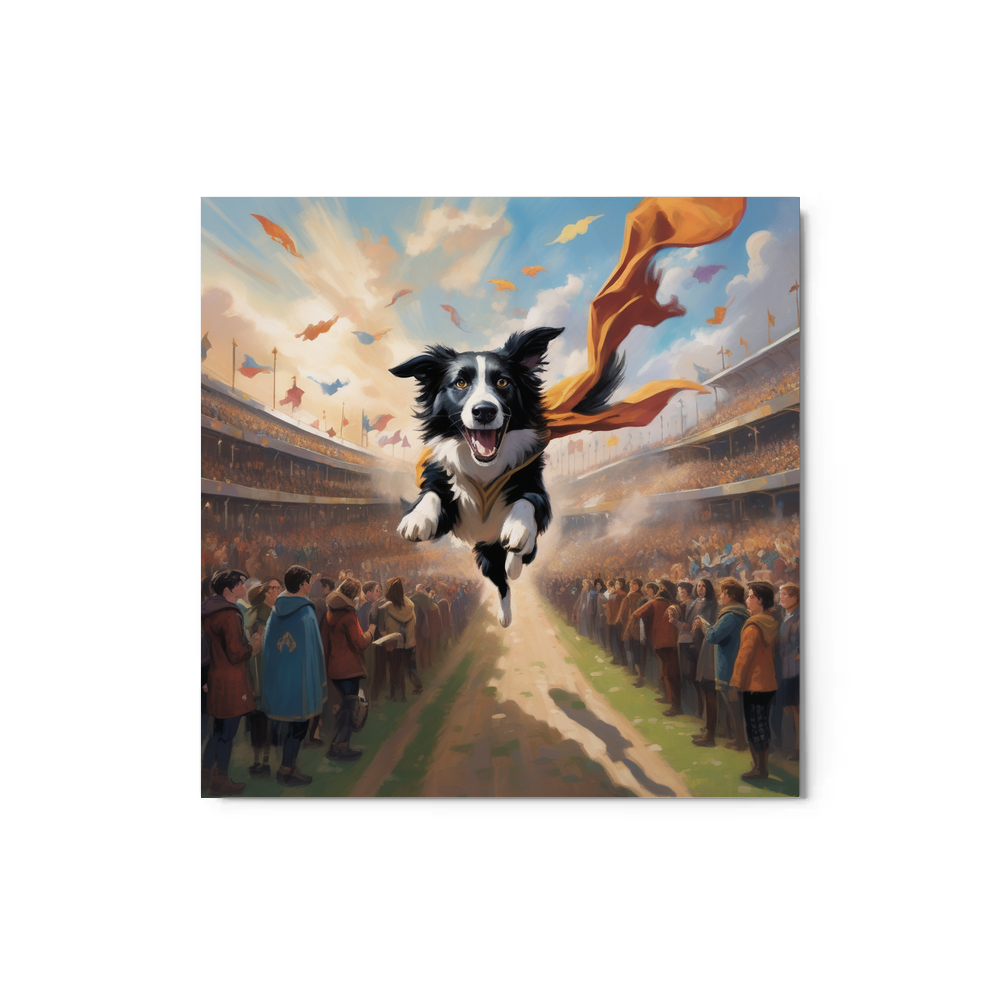 PugMug Custom Border Collie Metal Print