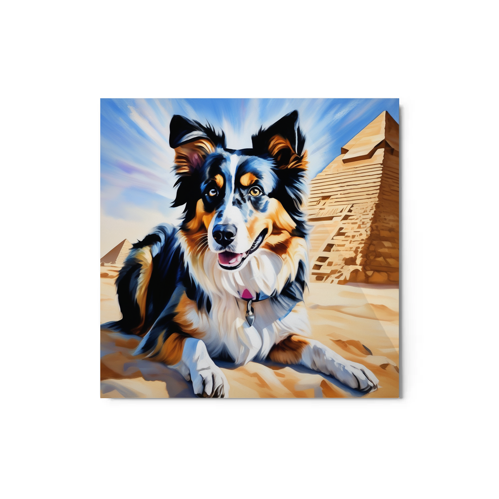 PugMug Custom Australian Shepherd Dog Metal Print