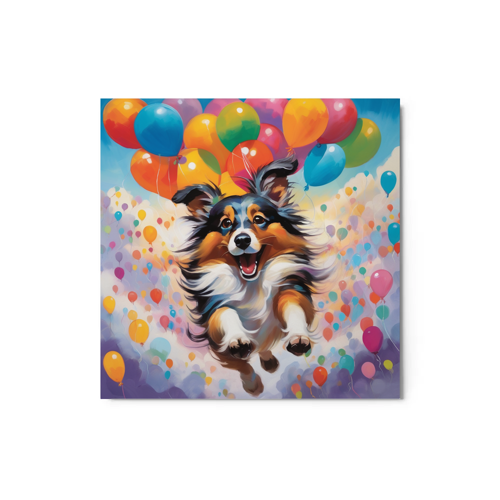 PugMug Custom Shetland Sheepdog Metal Print