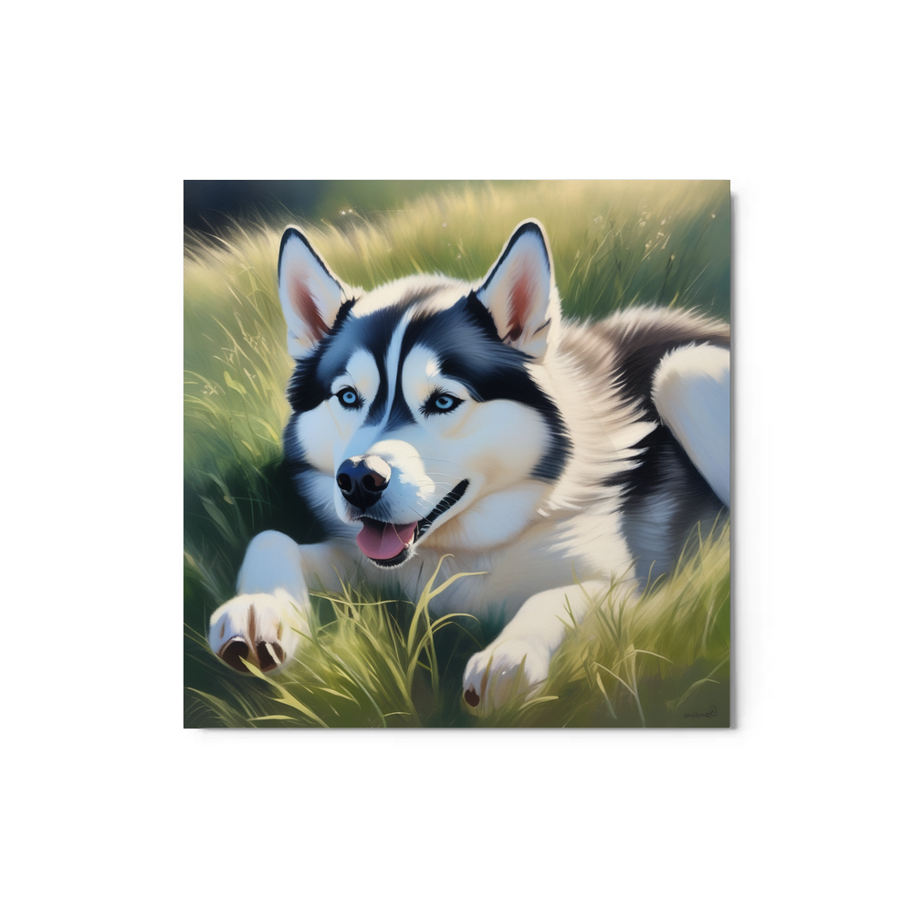 PugMug Custom Siberian Husky Metal Print