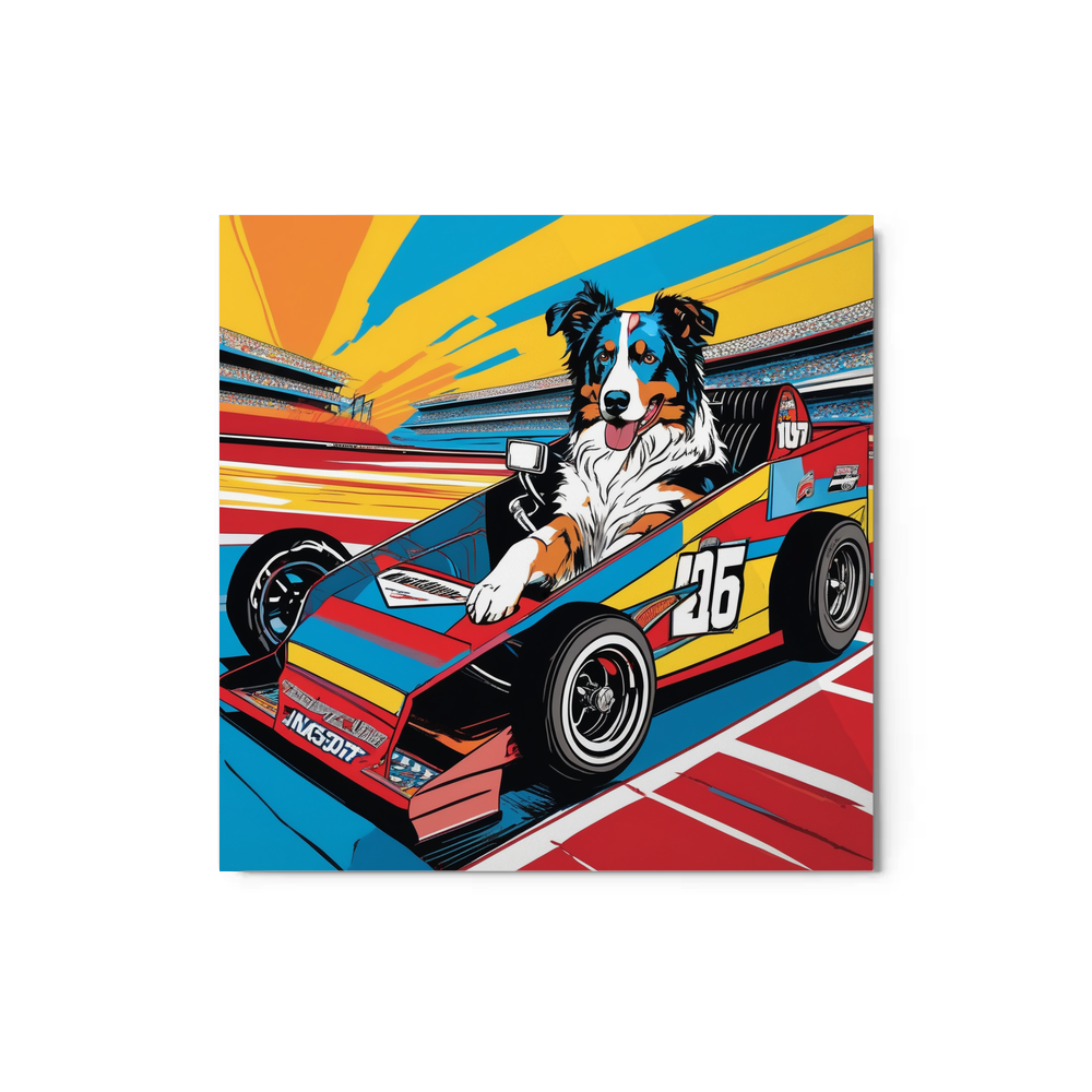 PugMug Custom Australian Shepherd Dog Metal Print