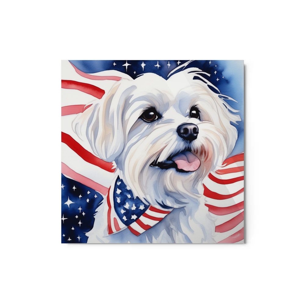 PugMug Custom Maltese Dog Metal Print