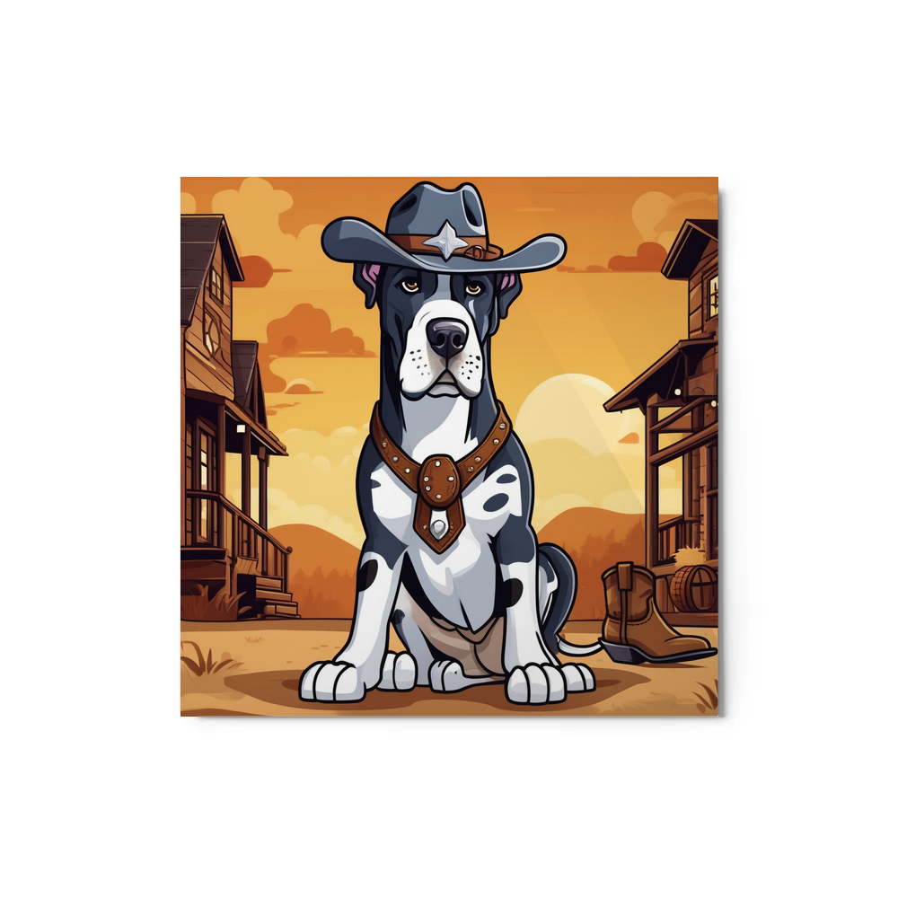 PugMug Custom Great Dane Metal Print