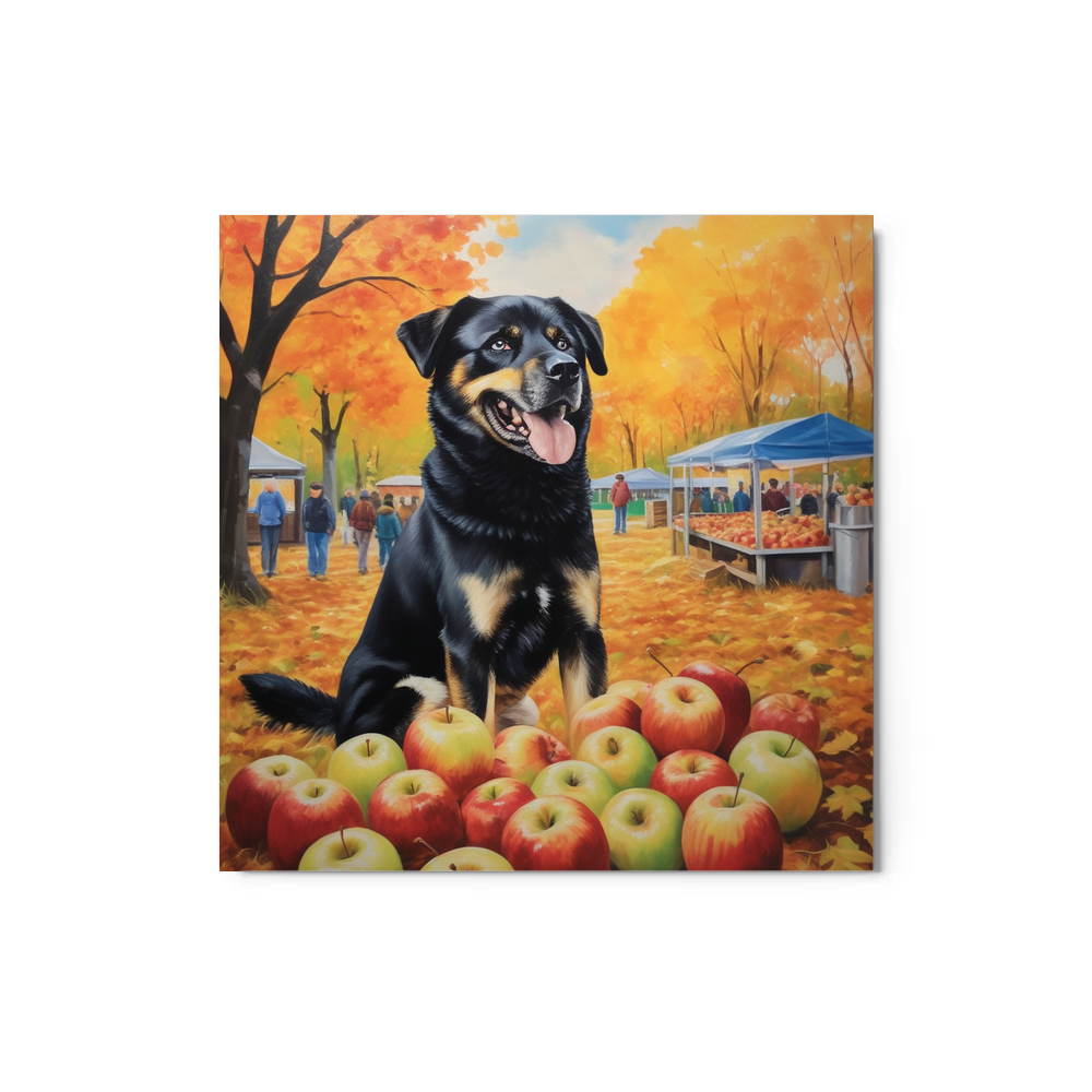 PugMug Custom Blue Metal Print