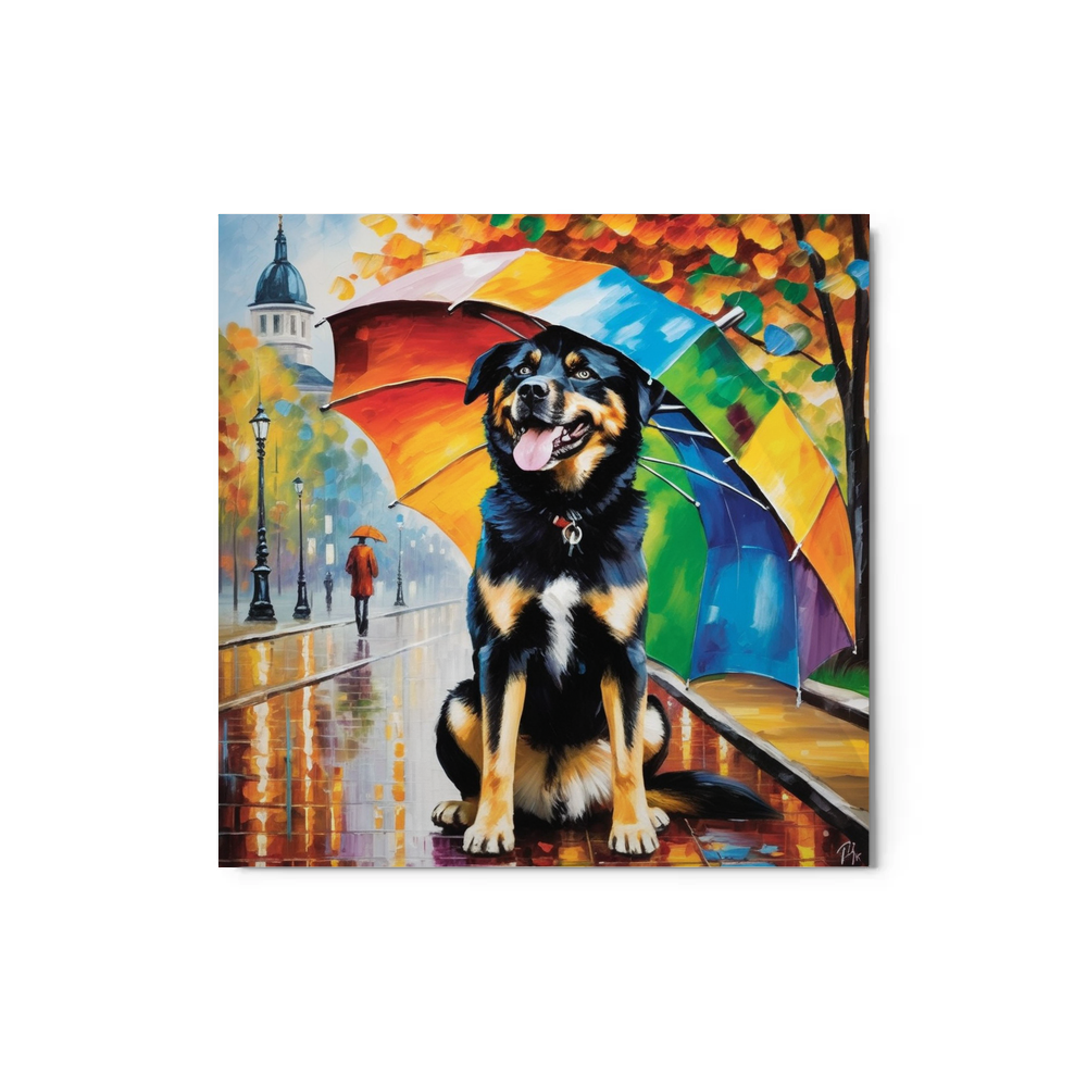 PugMug Custom Blue Metal Print