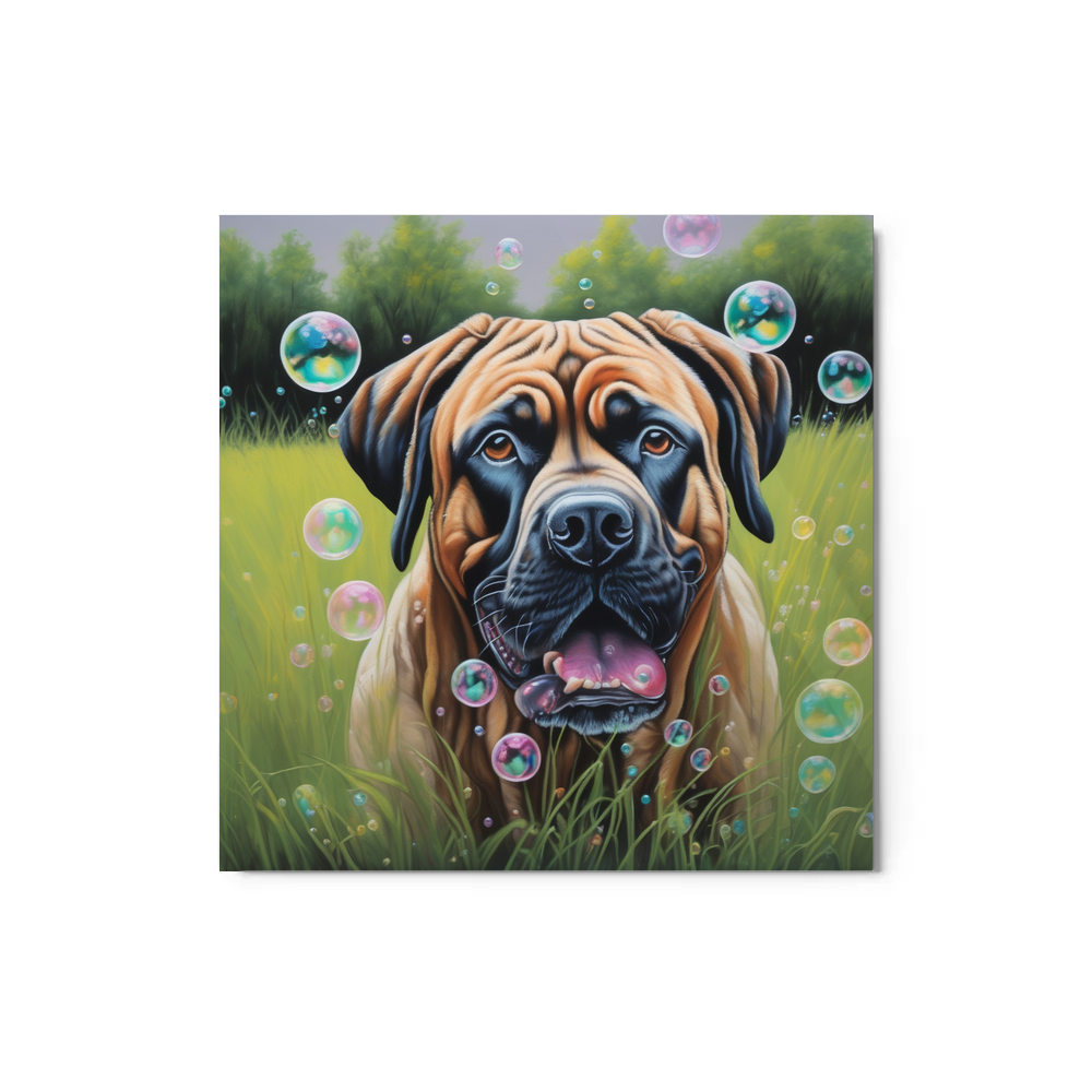 PugMug Custom Mastiff Metal Print