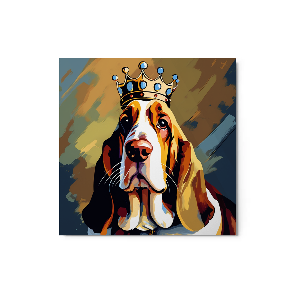 PugMug Custom Basset Hound Metal Print
