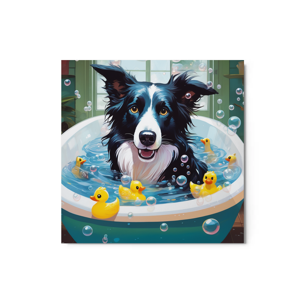 PugMug Custom Border Collie Metal Print