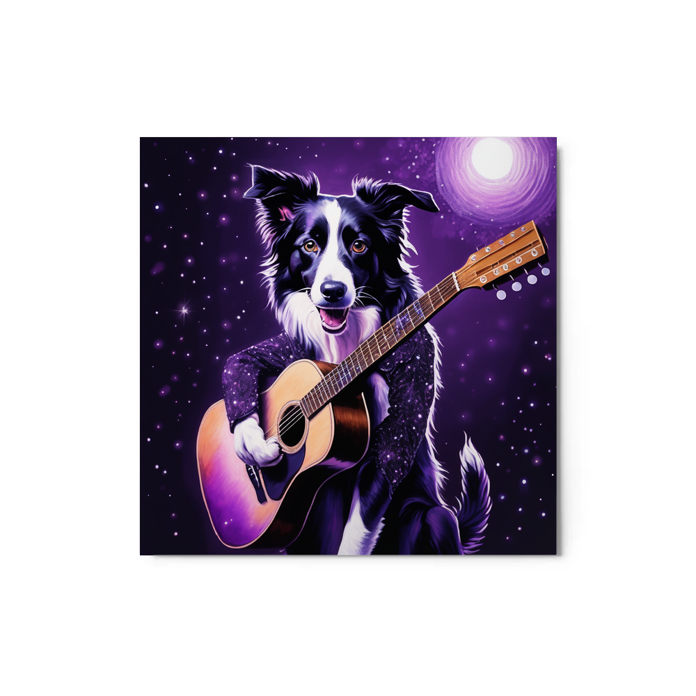 PugMug Custom Border Collie Metal Print