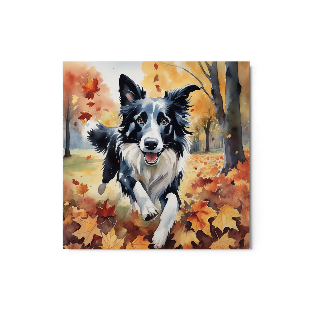 PugMug Custom Border Collie Metal Print