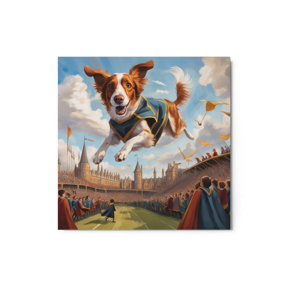 PugMug Custom Brittany Dog Metal Print