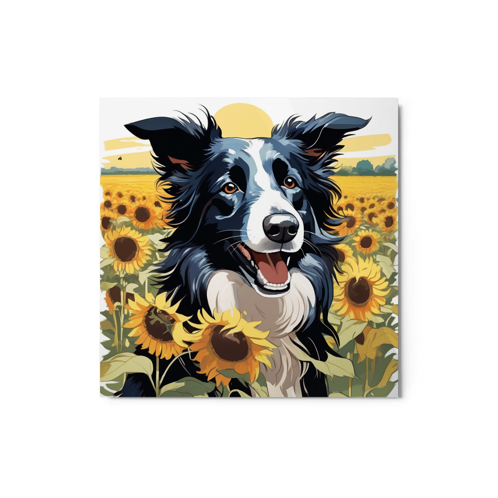 PugMug Custom Border Collie Metal Print