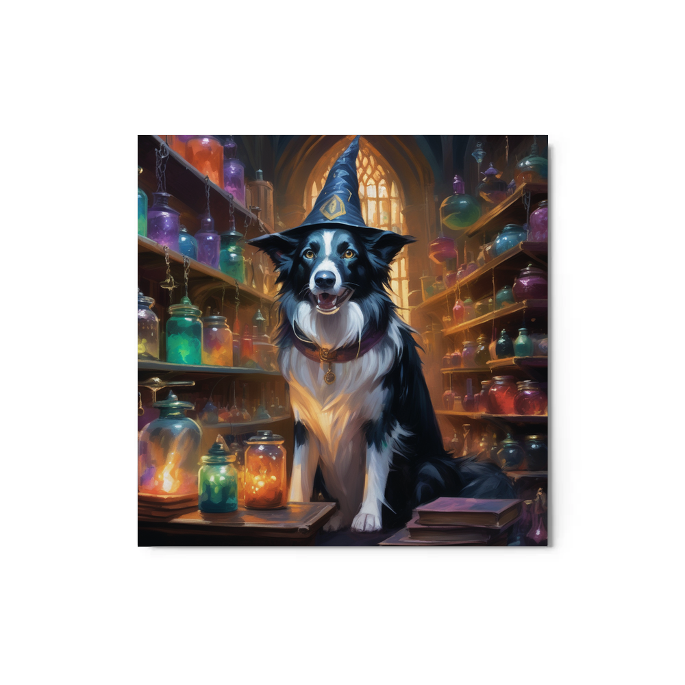 PugMug Custom Border Collie Metal Print