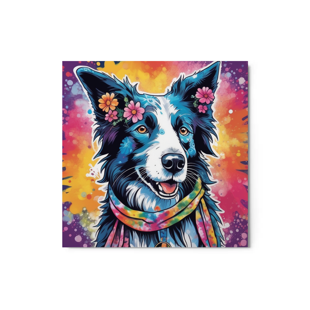 PugMug Custom Border Collie Metal Print