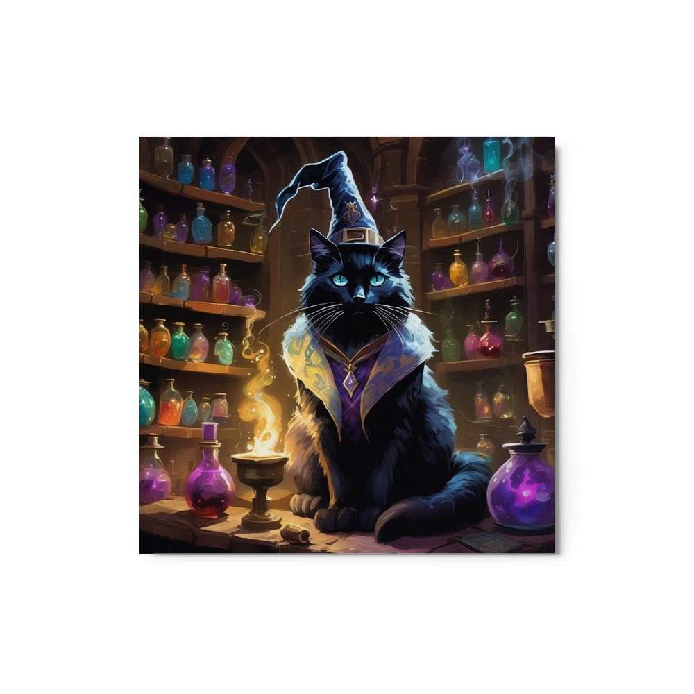 PugMug Custom Black Ragdoll Cat Metal Print